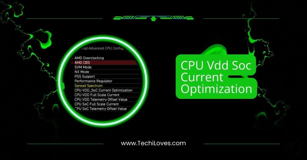 CPU Vdd Soc Current Optimization