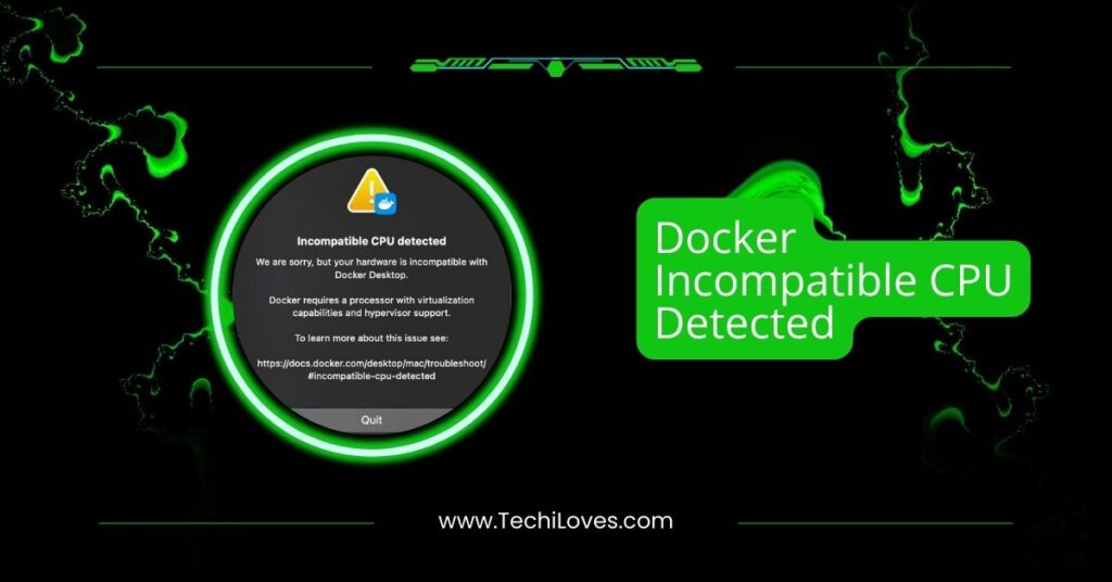 Docker Incompatible CPU Detected