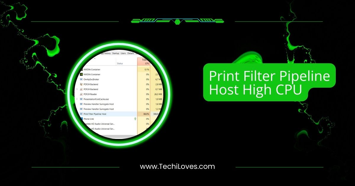 Print Filter Pipeline Host High CPU