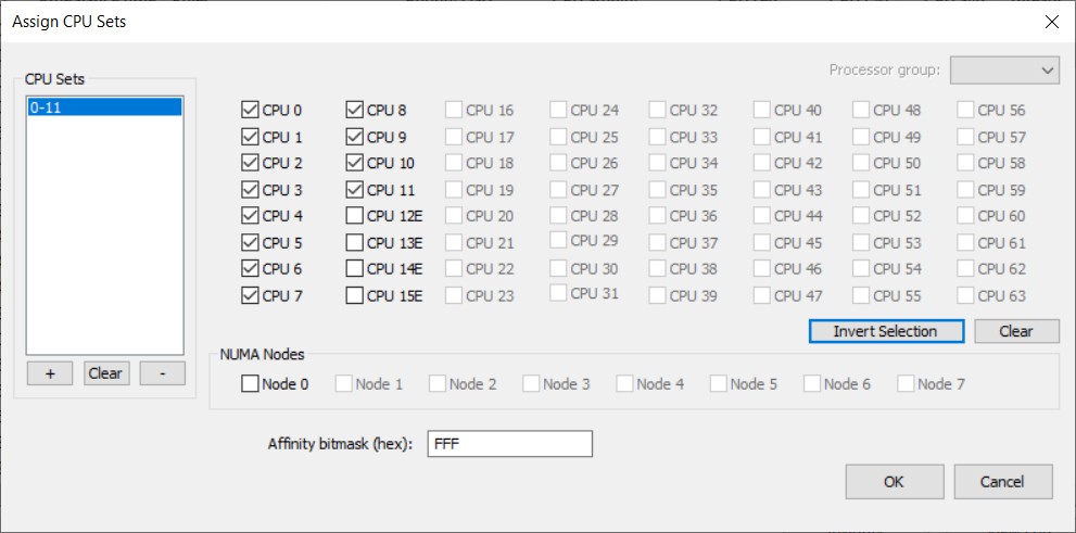 Process Lasso Error Setting Process CPU Affinity Windows 11