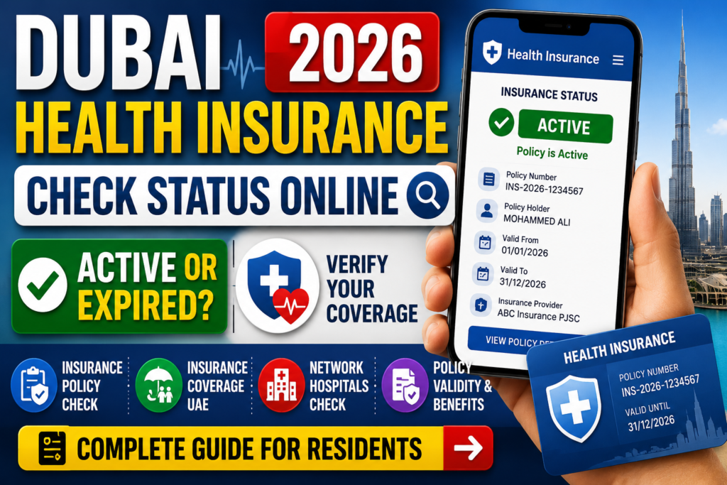 Health insurance status in Dubai